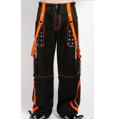 Gothic Black Orange Pant